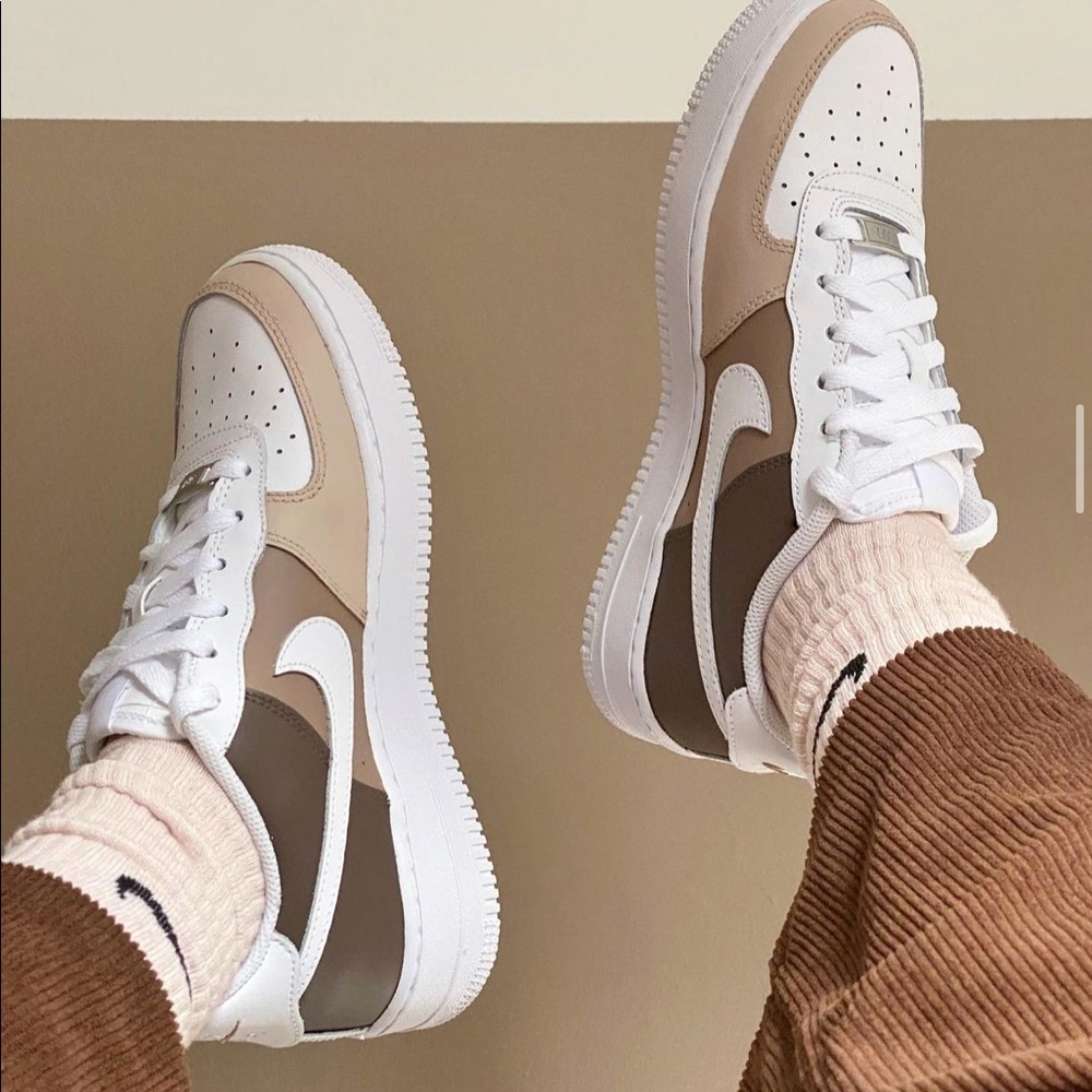 Brown Shades Air Force 1 Shoes